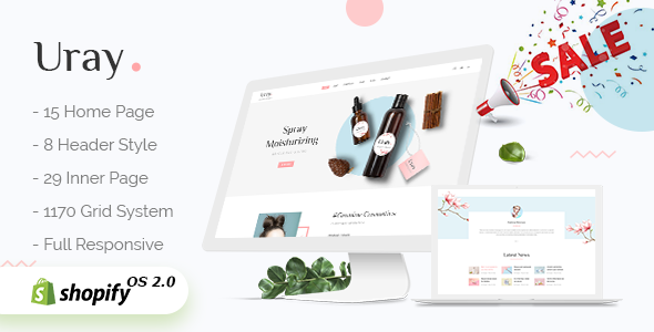 Uray – 时尚、家具、化妆品和美容 Shopify 主题
