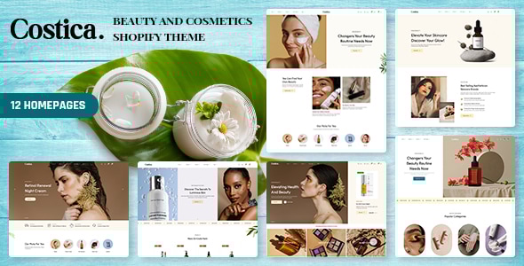 Costica – 美容和化妆品 Shopify 主题