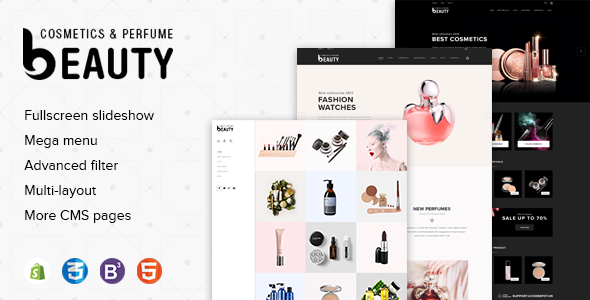 香水、香水和化妆品商店高级 Shopify 主题