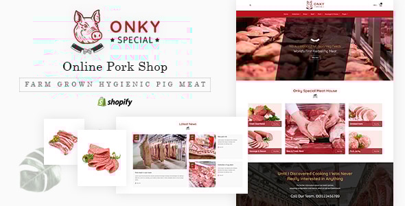 昂基 |肉店、食品和肉类店 Shopify 主题