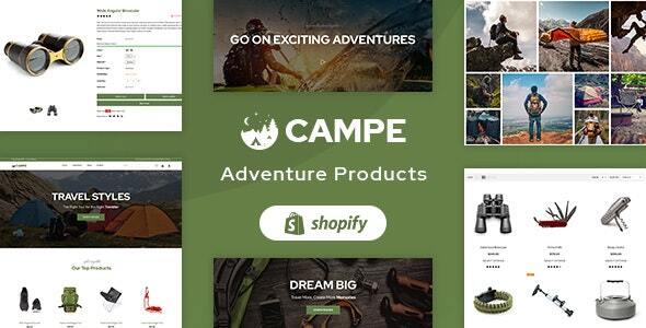Campe – 露营和冒险 Shopify 商店