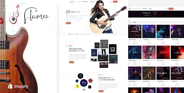 Flamez – 音乐商店 Shopify 主题